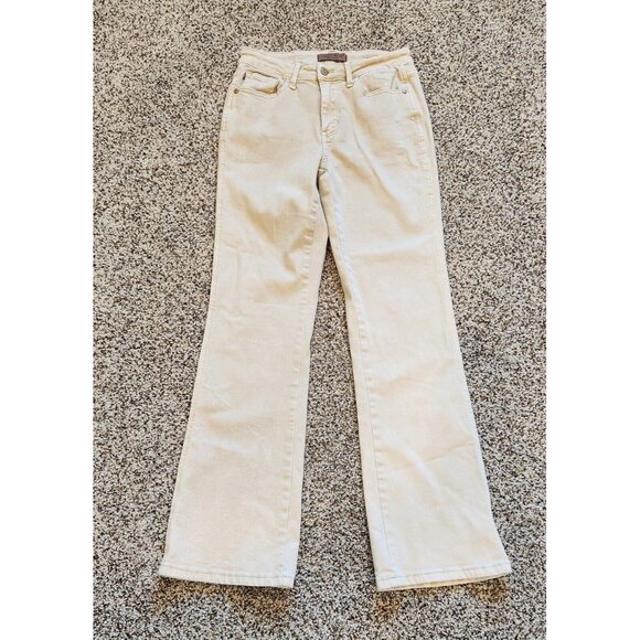 Judy Blue Denim - Judy Blue Bootcut Jeans Womens 7/28 Khaki Slim Clarksville Mid Rise Distressed